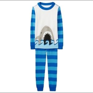 Hanna Andersson NWT PJ Shark Set. Size 10. Still in Poly Bag.